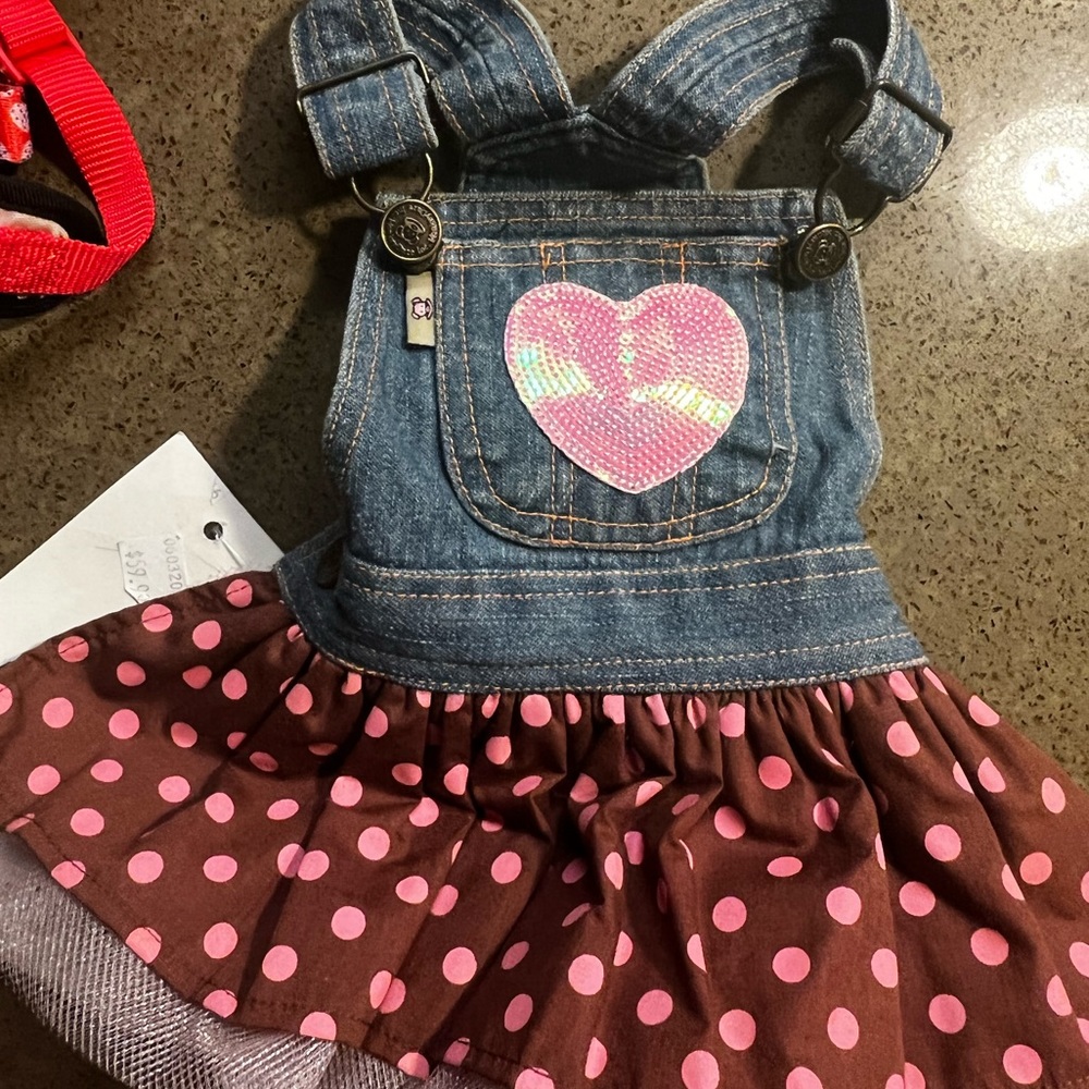 NWT Dog Jean overalls